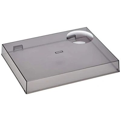 Abbildung von Reloop RP 7000/8000 Abdeckhaube Klappbarer Acryl Plattenspieler Staub und Schmutzschutz, passgenau für (transparent schwarz), L470xB370xH80