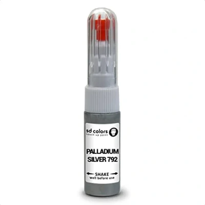 Abbildung von SD COLORS Reparatur Set für Mercedes Lackstifte, 20 ML, PALLADIUM SILBER 792, kompatibel mit MERCEDES,