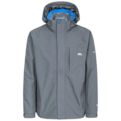 Abbildung von Trespass Herren Edwards Ii Jacke Mit Einrollbarer Kapuze, Grau (Carbon), XXS EU