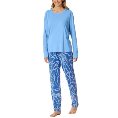 Abbildung von Schiesser Modern Nachtwäsche Set, Damen, Größe: XL, Hellblau