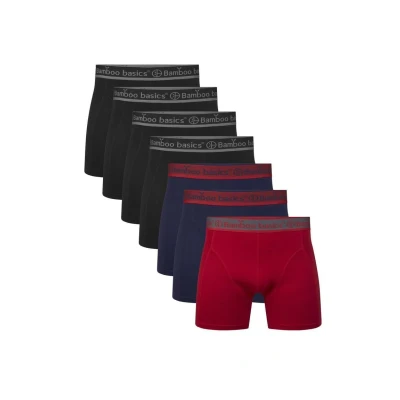 Abbildung von Bamboo Basics 7ER PACK RICO Panties, Herren, Größe: XXL, Schwarz rot blau