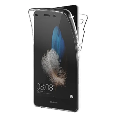 Abbildung von AICEK Huawei P8 Lite Hülle, 360 Full Body Transparent Silikon Schutzhülle für Case Crystal Clear Durchsichtige TPU Bumper Handyhülle (5,0 Zoll)