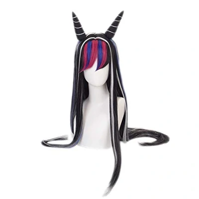 Abbildung von OSIAS Anime Cosplay Perücke, mit Kostenloser Perückenkappe, für Halloween, Party, Karneval, Nachtleben, Konzerte, Hochzeiten(Mioda Ibuki)