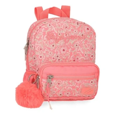 Abbildung von Pepe Jeans Nahid Rucksack, lässig, Rosa, 19 x 23 8 cm, Polyester, von Joumma Bags, 25x32x12 cms, Lässiger Rucksack