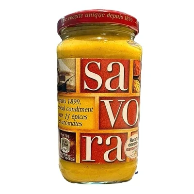 Abbildung von Savora Sauce würze senf Spice aromatische Amora Glas 385 g Lot 6