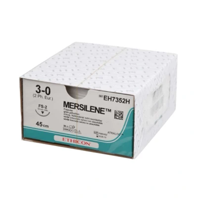 Abbildung von MERSILENE grün geflochten 3/0 FS2 0,45m