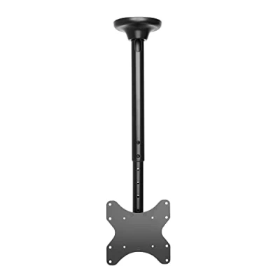 Abbildung von RICOO Monitor &amp; TV Deckenhalterung für Fernseher 23 42 Zoll, Schwenkbar Neigbar Höhenverstellbar, Universal Halterung Decke D0222, Fernsehhalterung bis 50 kg mit max. VESA 200x200 mm