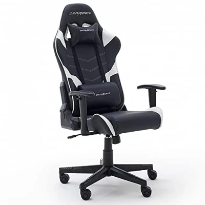 Abbildung von Robas Lund DX Racer P188 Gaming Stuhl Bürostuhl Schreibtischstuhl mit Wippfunktion Höhenverstellbarer Drehstuhl PC Ergonomischer Chefsessel