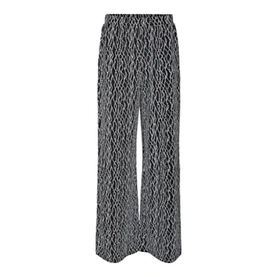 Abbildung von VERO MODA TALL Women&#039;s VMKANZ HW Wide Pant JRS TLL Hose, Black/Detail:Silver Lurex, M/T