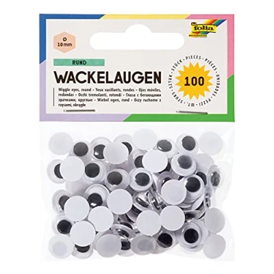 Abbildung von folia Wackelaugen weiß