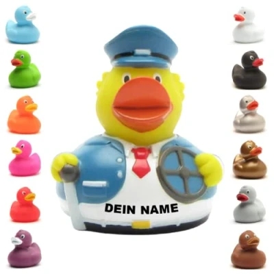 Abbildung von Badeente personalisierbar (Busfahrer Ente)