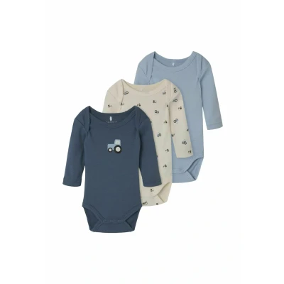 Abbildung von Name it baby Herren Jet Stream Nbmbody 3P Ls Tractor Noos, Numeric_86 (3er Pack)