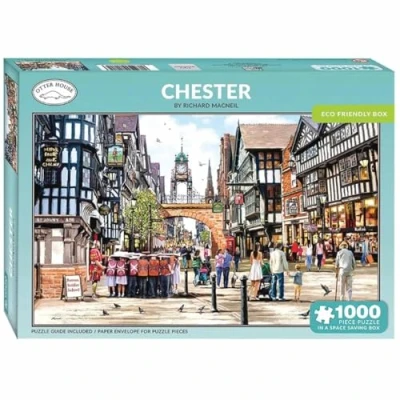 Abbildung von Otter House Puzzle Stadt Chester, Puzzleteile