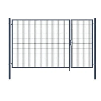 Abbildung von Doppelflügel Gartentor ADITUS anthrazit 200 x 350 cm