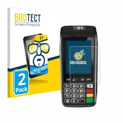 Abbildung von BROTECT (2 Stück Schutzfolie für ingenico Move/3500 Displayschutz Folie Ultra Klar