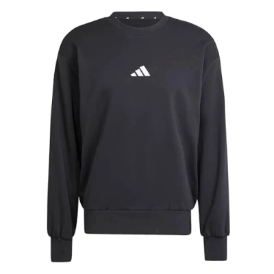 Abbildung von adidas Herren Essentials FEELCOZY French Terry Sweatshirt, Black/White, L