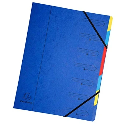 Abbildung von Exacompta Ordnungsmappe Nature Future A4 7 teilig blau