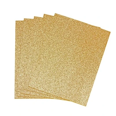 Abbildung von EVA foam vellen 2mm 22x30cm 5 st Goud glitter 12315 1532
