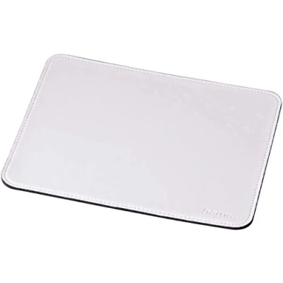Abbildung von Hama Mauspad (22 x 18 cm, Office Mousepad in Lederoptik, optimale Gleitfähigkeit, rutschfeste Unterseite) weiß