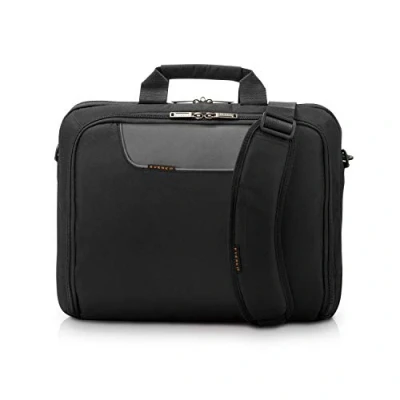 Abbildung von Everki Advance ECO Laptoptasche 14,1 Zoll, Umhängetasche Notebook, Schwarz, 35,9 cm