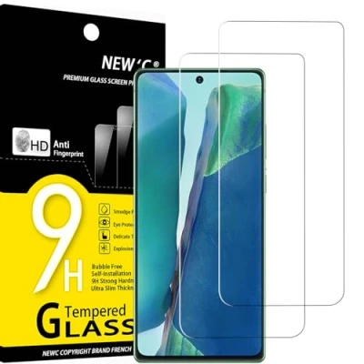 Abbildung von NEW&#039;C 2 Stück, Panzer Schutz Glas für Samsung Galaxy Note20, Frei von Kratzern, 9H Härte, HD Displayschutzfolie, 0.33mm Ultra klar, Ultrabeständig