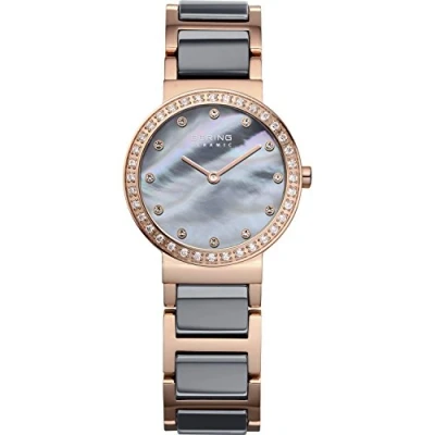 Abbildung von BERING Damen Uhr Quarz Movement Ceramic Collection mit Edelstahl/Keramik und Saphirglas 10725 769 Armbandsuhren 5 ATM