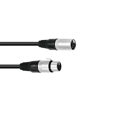 Abbildung von Omnitronic 30220768 XLR Verbindungskabel [1x Stecker 5 polig 1x Buchse polig] 3.00 m Schwarz (30220768)