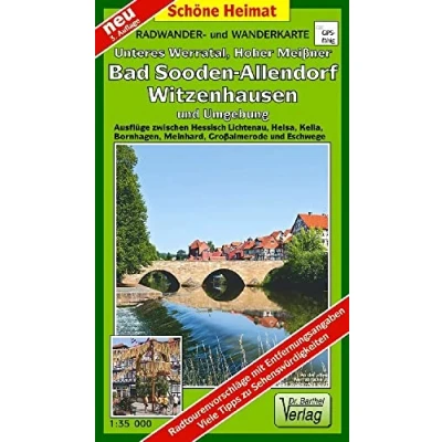 Abbildung von Doktor Barthel Wander und Radwanderkarten, Wanderkarte Radwanderkarte Unteres Werratal Bad Sooden Allendorf, Hoher Meißner Umgebung: ... in Text/Bild (Schöne Heimat)