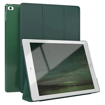 Abbildung von EAZY Case Schutzhülle für iPad Air 3 / Pro 10,5 Hülle 10,5&quot; Smart Cover Tablet Smartcase zum Aufstellen Klapphülle mit Standfunktion Sleep Wake Up Funktion Tasche Kunstleder Etui Nacht Grün