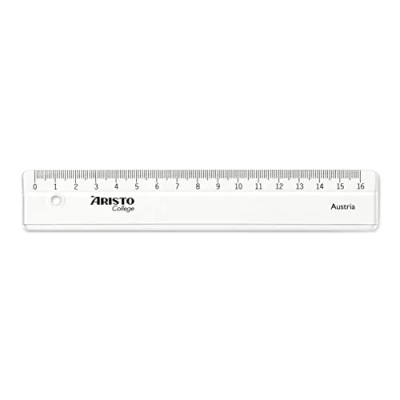 Abbildung von Aristo AR23017 GeoCollege Lineal (16 cm) transparent, 20er Packung