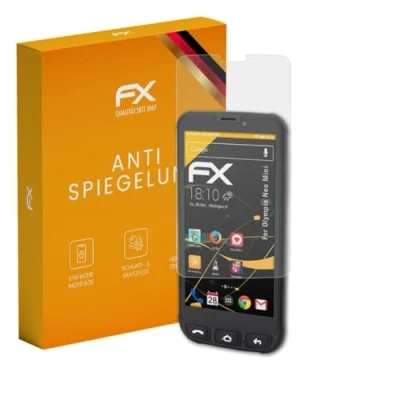 Abbildung von atFoliX Panzerfolie kompatibel mit Olympia Neo Mini Schutzfolie, entspiegelnde und stoßdämpfende FX Folie (3X)