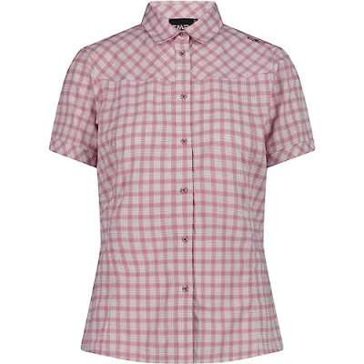 Abbildung von CMP Damen Stretch Kurzarmshirt, Weiß Blush Anthrazit, 38 EU