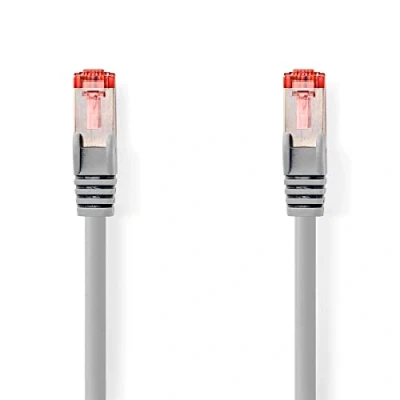 Abbildung von Goobay 50885 CAT 6 Verbindungskabel, S/FTP (PiMF), Grau, 0,5 m Kabellänge