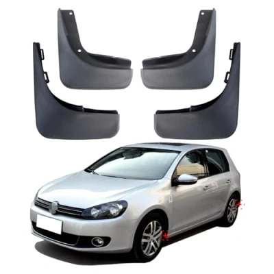 Abbildung von Auto Schmutzfänger für Volkswagen Golf Mk6, Spritzschutzklappe, VW 6, Kotflügel, vorne und hinten, 4 Stück 2009 2010 2011 2012