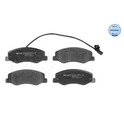 Abbildung von MEYLE 025 251 7218/W Bremsbelagsatz ORIGINAL Quality Hinterachse inkl. Verschleißwarnkontakt mit Anti Quietsch Blech RENAULT: MASTER 3 Kasten