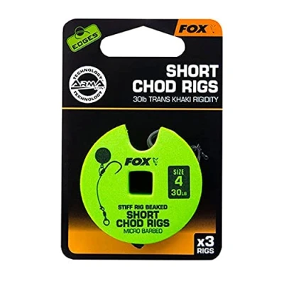 Abbildung von Fox Edges Ready Tied Chod Rig Short 3pcs 25LB #6 Karpfen Vorfächer