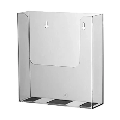 Abbildung von VKF Renzel 5x Prospekthänger „Elbe“ mit großer Fülltiefe Material: Polystyrol; Farbe: glasklar; Format: DIN A4; Ausrichtung: Hochformat; Fülltiefe: 64 mm