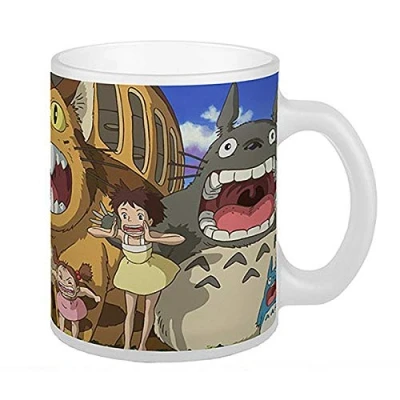 Abbildung von Close Up Mein Nachbar Totoro Tasse Nekobus &amp; Studio Ghibli weiÃŸ, Bedruckt, aus Keramik.
