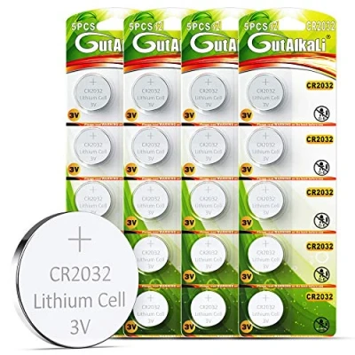 Abbildung von GutAlkaLi CR2032 Knopfzellen CR 2032 20 Stück 3V Lithium Knopfzelle Elektro