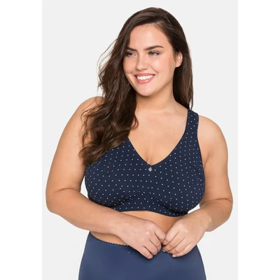 Abbildung von Sheego Entlastungs 2PACK Triangel BH, Damen, Größe: 85E, Marine