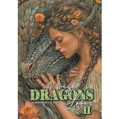 Abbildung von Drachenliebe Malbuch für Erwachsene 2: Drachen Fantasy Portrait Graustufen A4: ... with women and dragons coloring book 52P