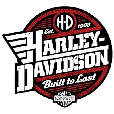 Abbildung von Retrolo Sticker für Helm Harley Davidson Old