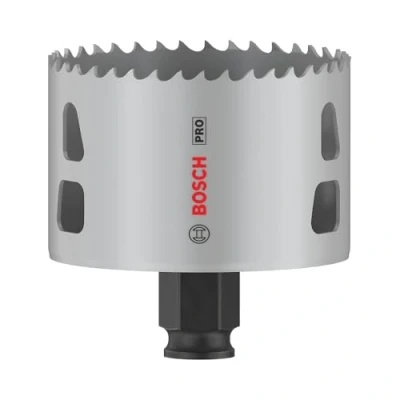 Abbildung von Bosch 1x PRO Multi Material Power Change Plus Lochsäge (für Weichholz, Trockenbauwand, Ø 73 mm, Professional Zubehör Bohrmaschine/Schrauber)