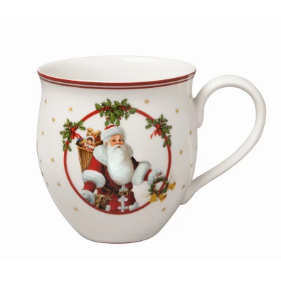 Abbildung von Villeroy &amp; Boch Toy&#039;s Delight Becher mit Henkel Santa u. Reh 0,44l