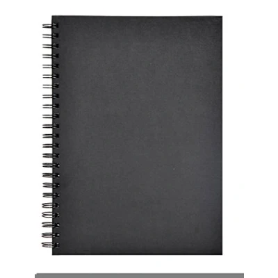 Abbildung von Clairefontaine 134252C Skizzenbuch / Zeichenheft Goldline mit Spiralbindung, DIN A3 29,7x42 cm, Hochformat, 64 Blatt 140g elfenbein, ideal für Mixmedia, Schwarz, 1 Stück