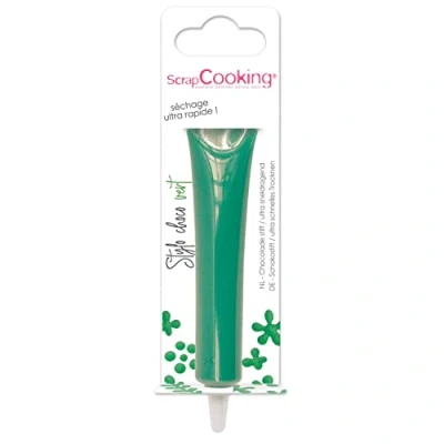 Abbildung von ScrapCooking Schokoladenstift Grün Zuckerschrift 25 g Essbarer Dekorativer Zuckerstift Schreiben und Zeichnen Beschriftung von Fondant, Glasuren, Torten 6802