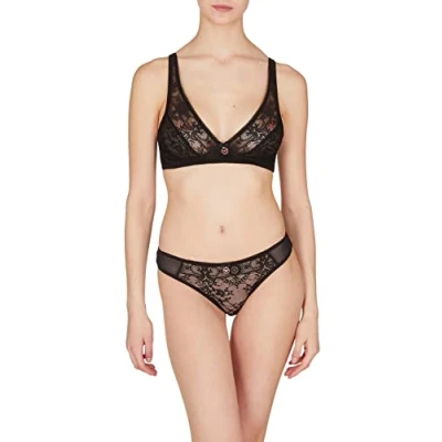 Abbildung von Emporio Armani Damen Women&#039;s Bridal Brief Bikini Style Underwear, Schwarz, M EU