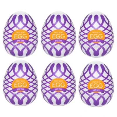 Abbildung von Masturbator „Egg Mesh“ mit Netzgitter Stimulationsstruktur