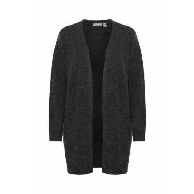 Abbildung von Fransa ANNY CAR 1 Strickjacke, Damen, Größe: Large, Charcoal melange
