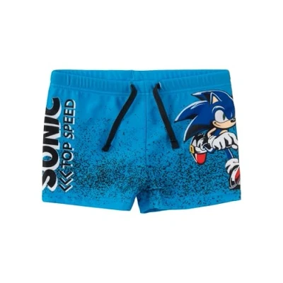 Abbildung von United Labels Sonic THE Hedgehog TOP Speed Badehose Pants für Kinder, Größe: 122/128, Blau